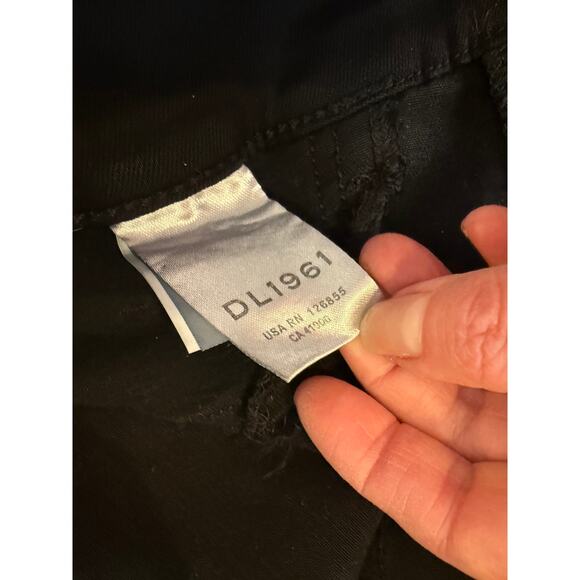 DL1961 Florence Skinny Instasculpt Ankle Denim Jeans Coated Black 29 - Picture 7 of 9